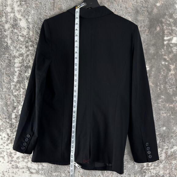A New Day Size S Career Notched Blazer Jacket Lined Long Sleeve Black - Picture 3 of 7
